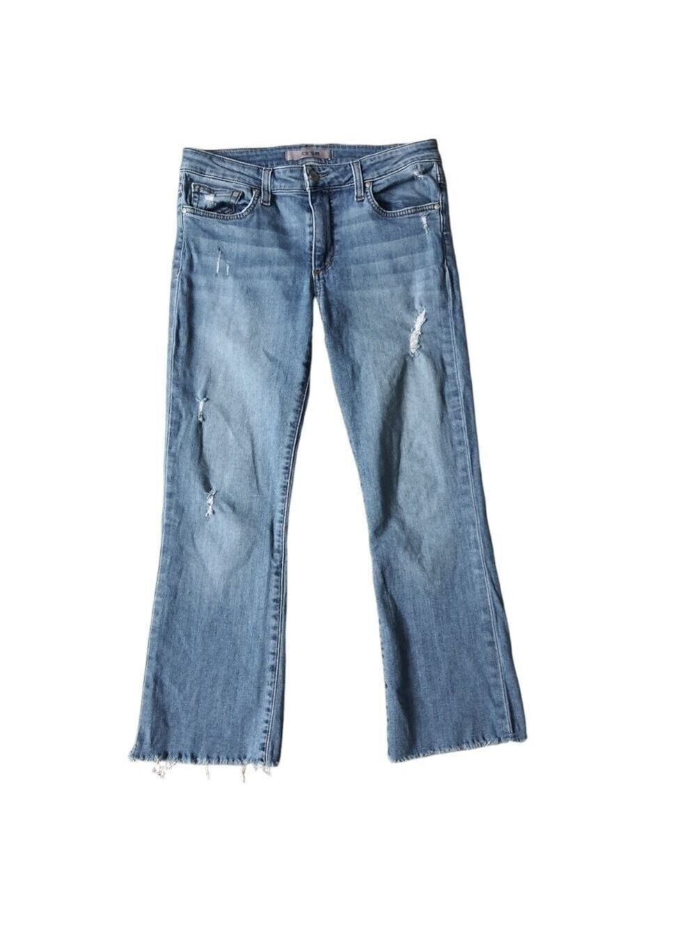 JOE'S Lambton Crop Bootcut Distressed Jeans Size W28